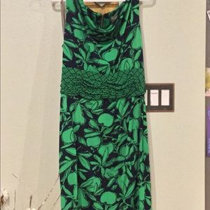 Taylor green apple midi dress